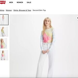 NWT Levi's Second Skin Top in California Coastline
